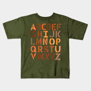 letters of the alphabet Kids T-Shirt